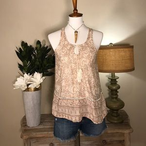 American Eagle floral embellished top size XS